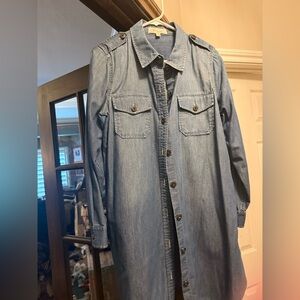 Vince Camuto Light Blue Denim Shirt Dress